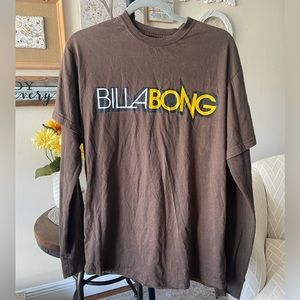 Brown Billabong Long Sleeve - Large